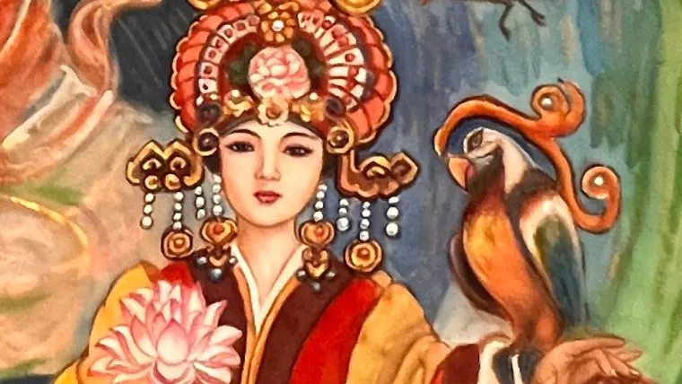 Empress Chen (Longqi) — silk portrait by Xiang Li
