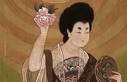 Empress Fu the Elder (Later Zhou) — silk portrait by Xiang Li