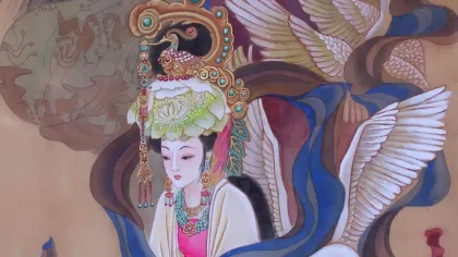 Empress Zhang, Empress Wang, Empress Bian (Cao Wei) — silk portrait by Xiang Li