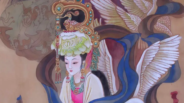 Empress Zhang, Empress Wang, Empress Bian (Cao Wei) — silk portrait by Xiang Li