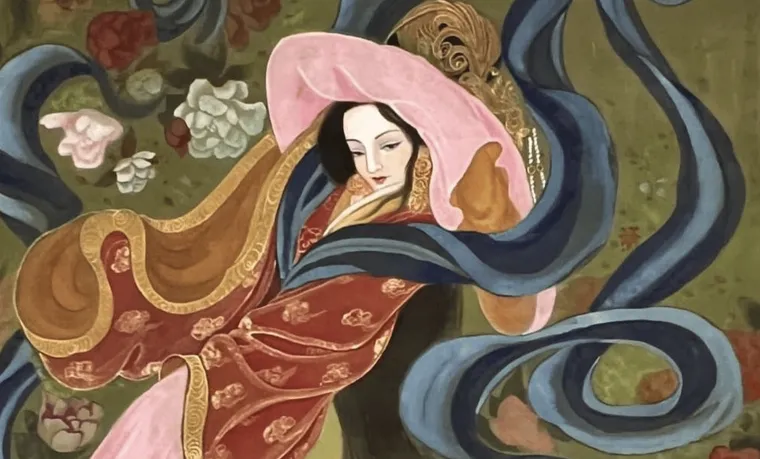 Empress Li (Later Jin) — silk portrait by Xiang Li