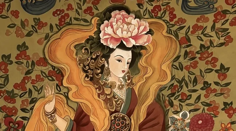 Empress Liu (Later Tang) — silk portrait by Xiang Li