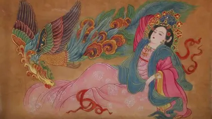 Empress Wang (Dezong) — silk portrait by Xiang Li