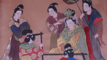 Empress Wang (Gaozong) — silk portrait by Xiang Li
