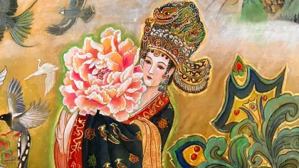 Empress Xiaohui (Lady He) — silk portrait by Xiang Li