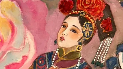 Empress Xiaohuizhang — silk portrait by Xiang Li