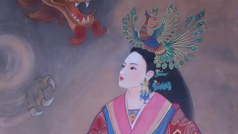 Empress Xu — silk portrait by Xiang Li