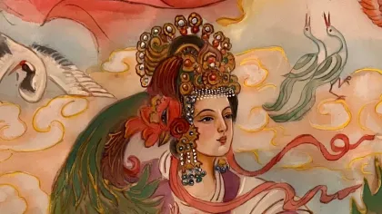 Empress Zhang (Hongxi) — silk portrait by Xiang Li