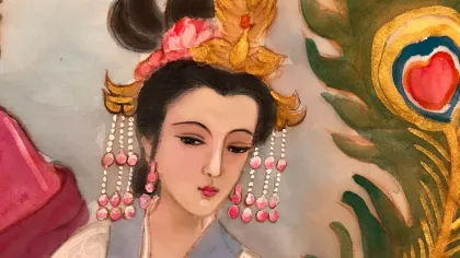 Empress Zhang (Hongzhi) — silk portrait by Xiang Li