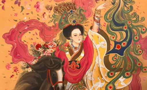 Five Dynasties & Ten Kingdoms empress portrait by Xiang Li