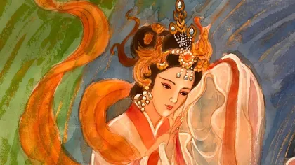 Empress Zhang (Tianqi) — silk portrait by Xiang Li