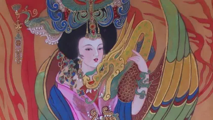 Empress Zhao Feiyan — silk portrait by Xiang Li