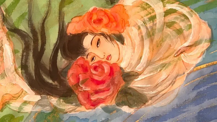 Empress Zhou — silk portrait by Xiang Li