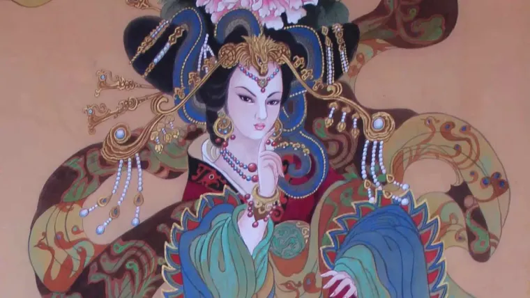 Guo Nüwang – Empress Wende (Cao Wei) — silk portrait by Xiang Li