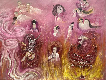 Northern Dynasties (Qi, Zhou)Chinese Empresses — silk portrait by Xiang Li