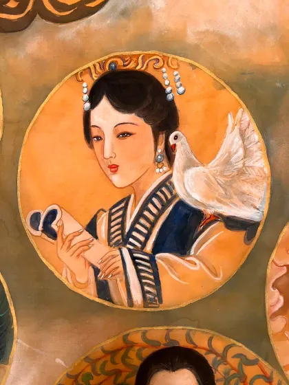 Pei Huizhao — silk portrait by Xiang Li