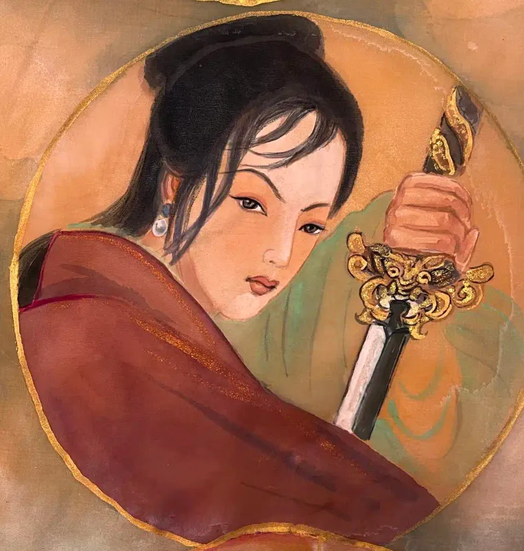 Wang Xianyuan — silk portrait by Xiang Li