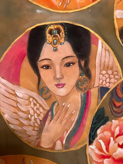 Xi Hui — silk portrait by Xiang Li