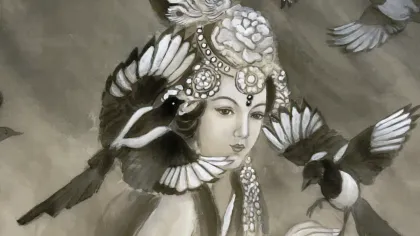 Xie Daoqing — silk portrait by Xiang Li