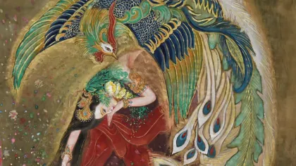Yu Daolian (Empress Xiao) — silk portrait by Xiang Li